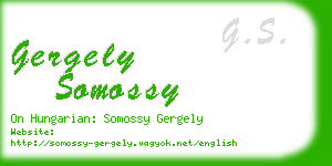 gergely somossy business card